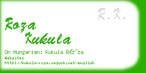 roza kukula business card